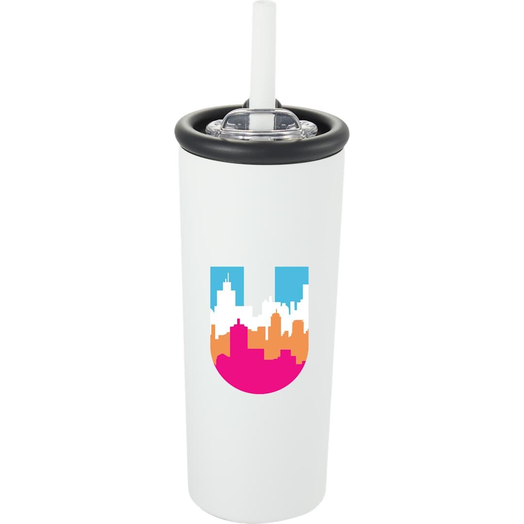 Kyser recycled vacuum tumbler w/ straw 20oz Black miniatura 48