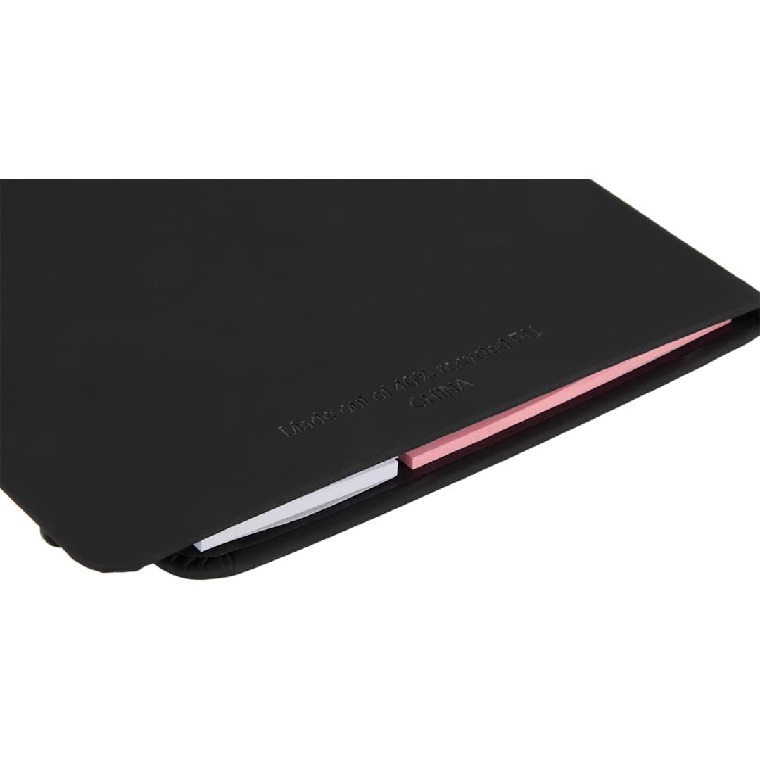 Recycled pu white board & sticky notes pad Black miniatura 5