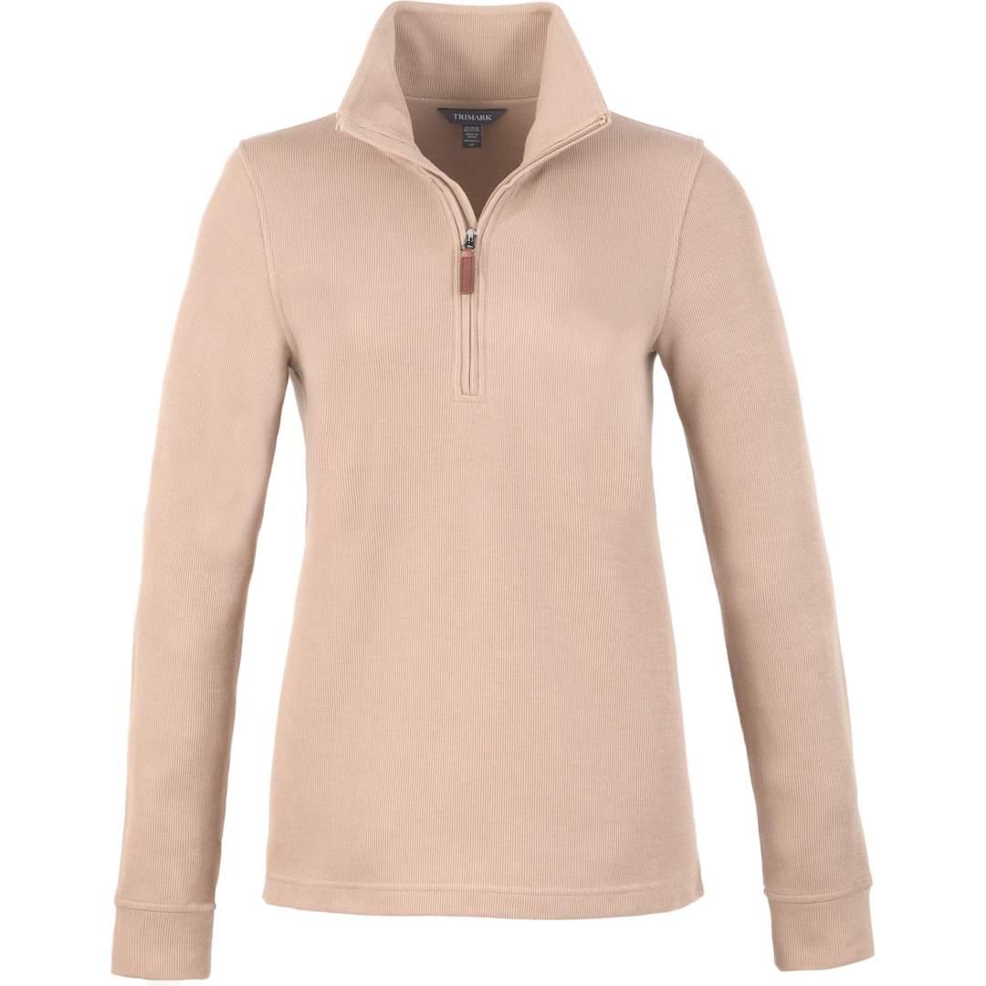 Hudson eco knit half zip - womens Beige miniatura 5