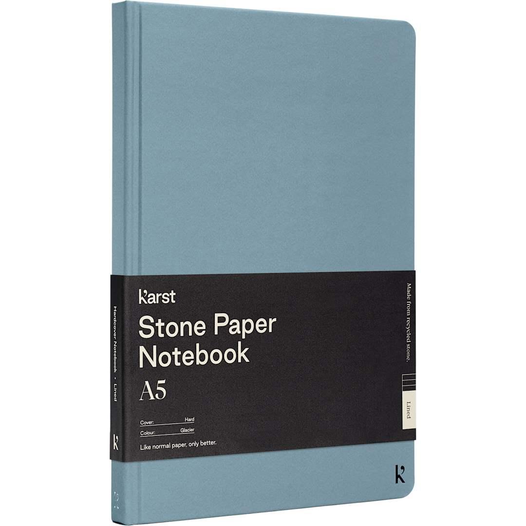 Karst 5.5 x 8.5 stone bound notebook Beige miniatura 33