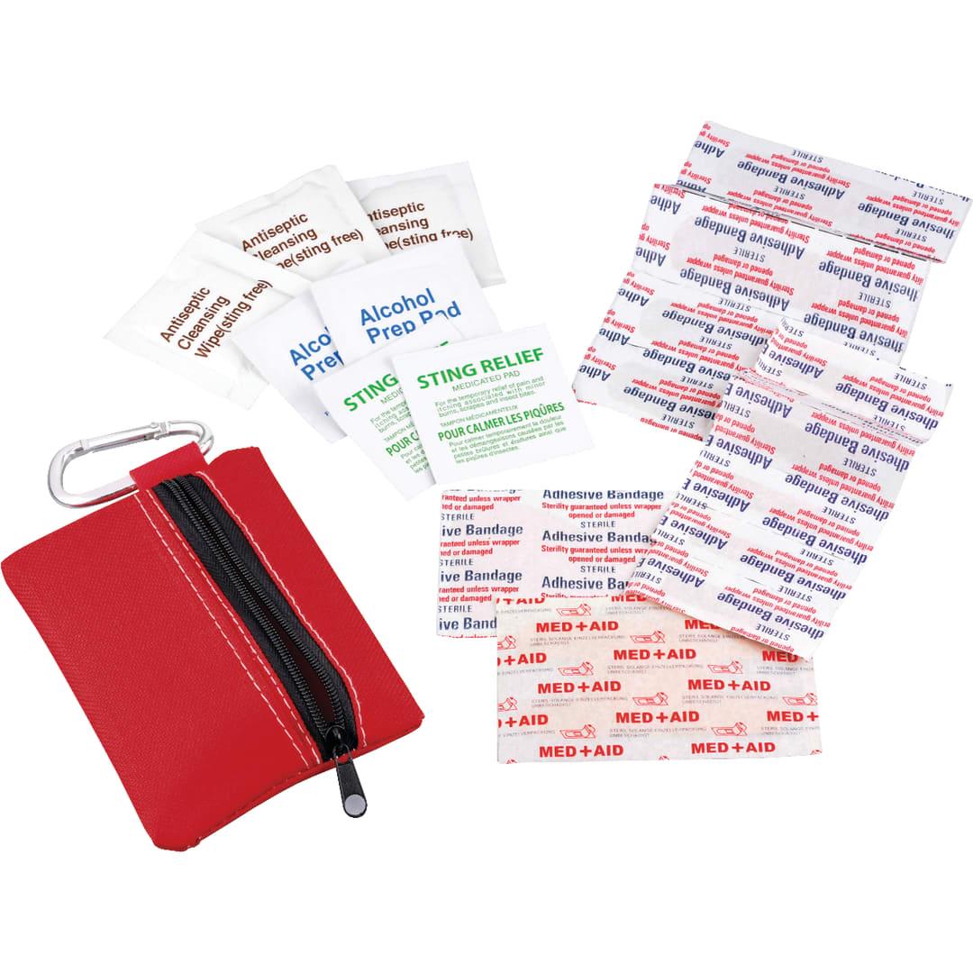Zippered 20-piece first aid pouch Black miniatura 13