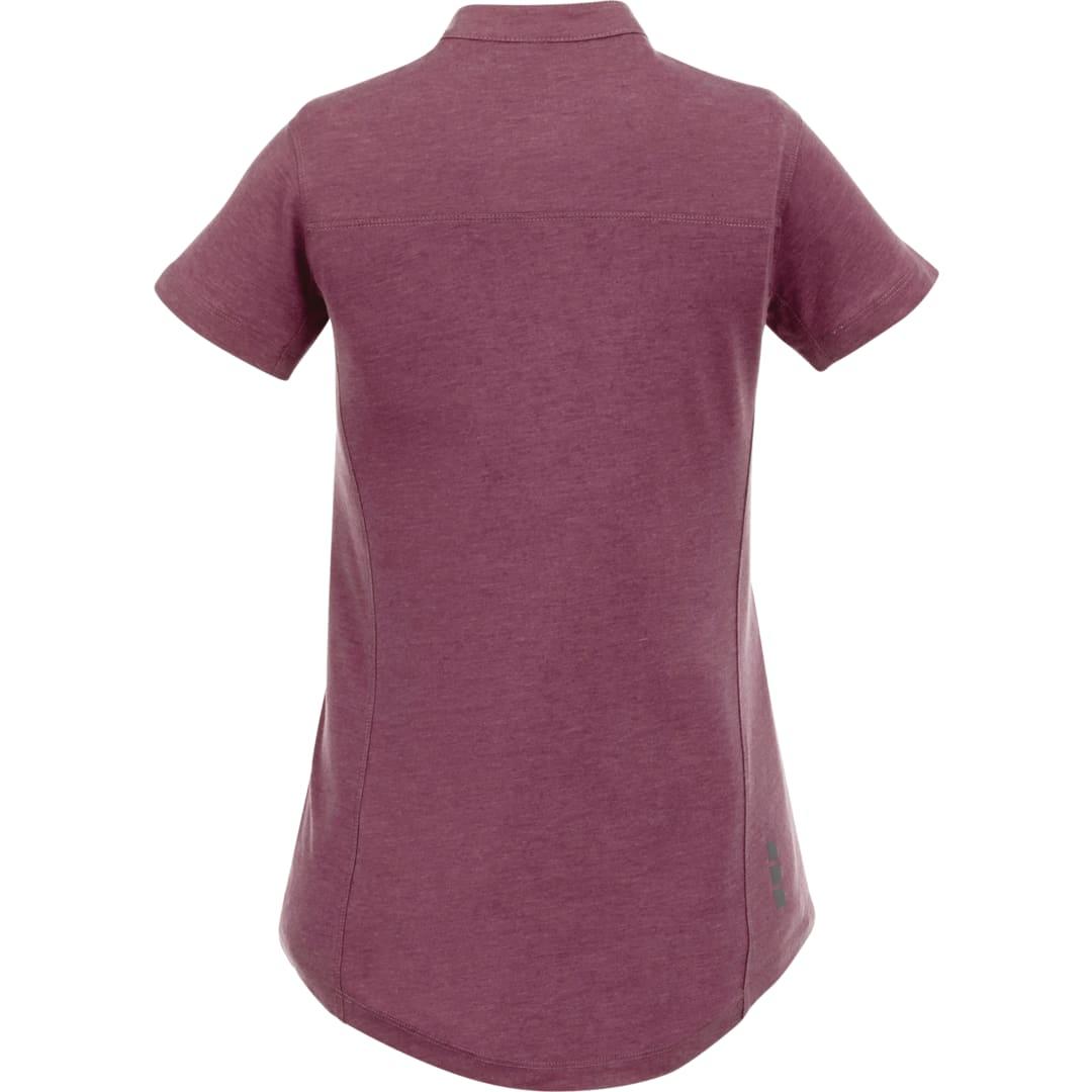 Womens concord short sleeve polo Dark Gray front