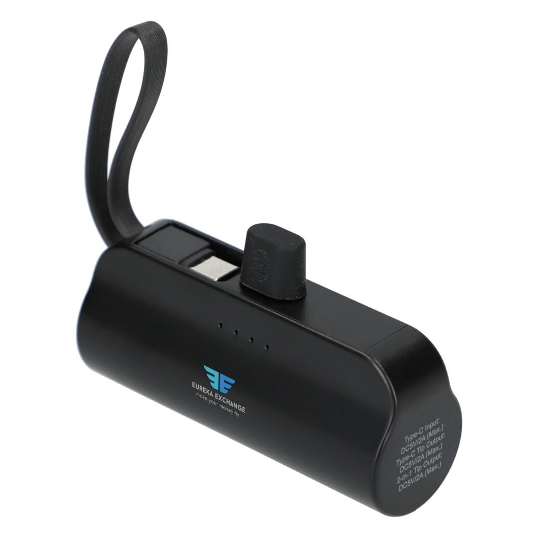 Hue 5000 mah power bank with multi tips Black miniatura 14