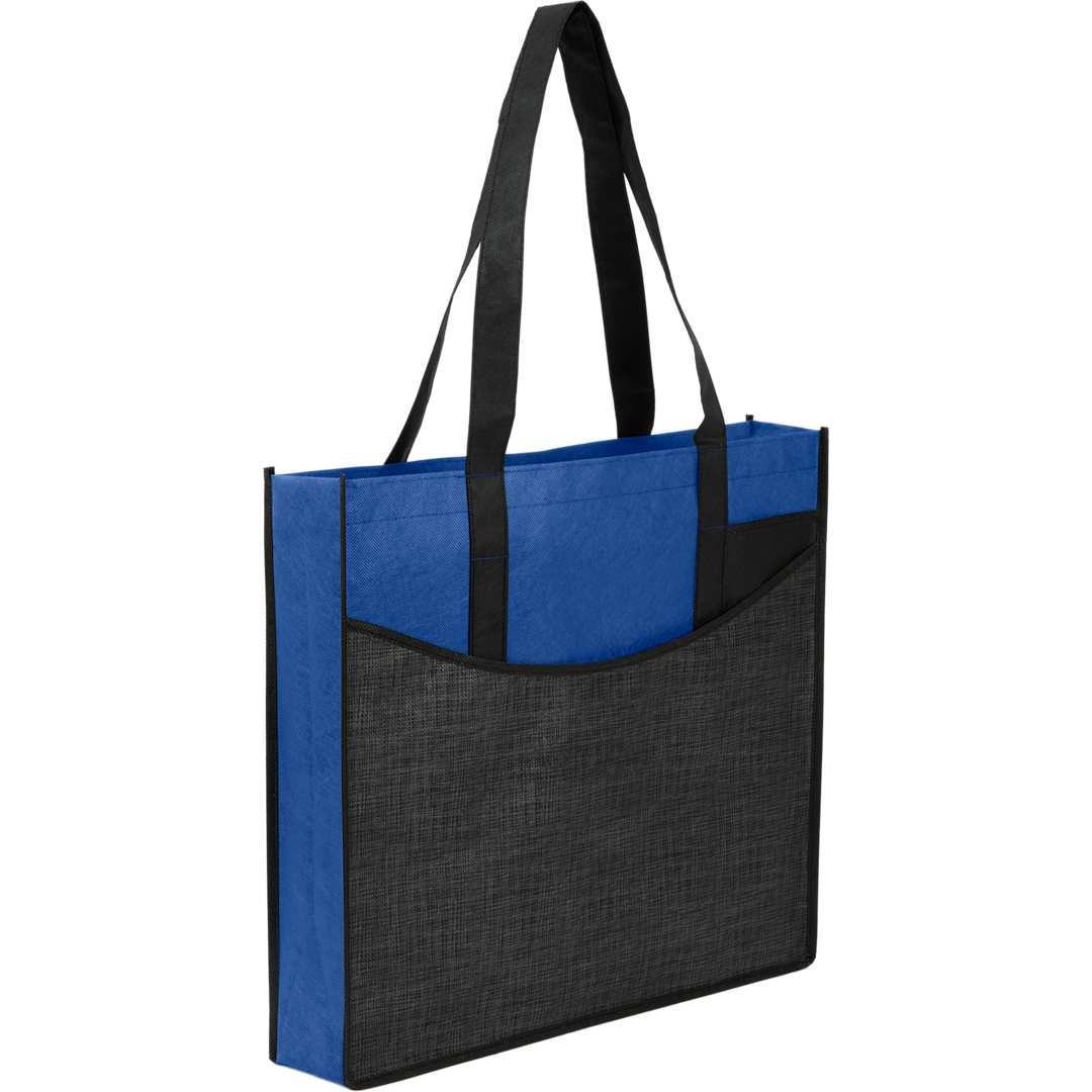 Brooke recycled non-woven convention tote Blue miniatura 23