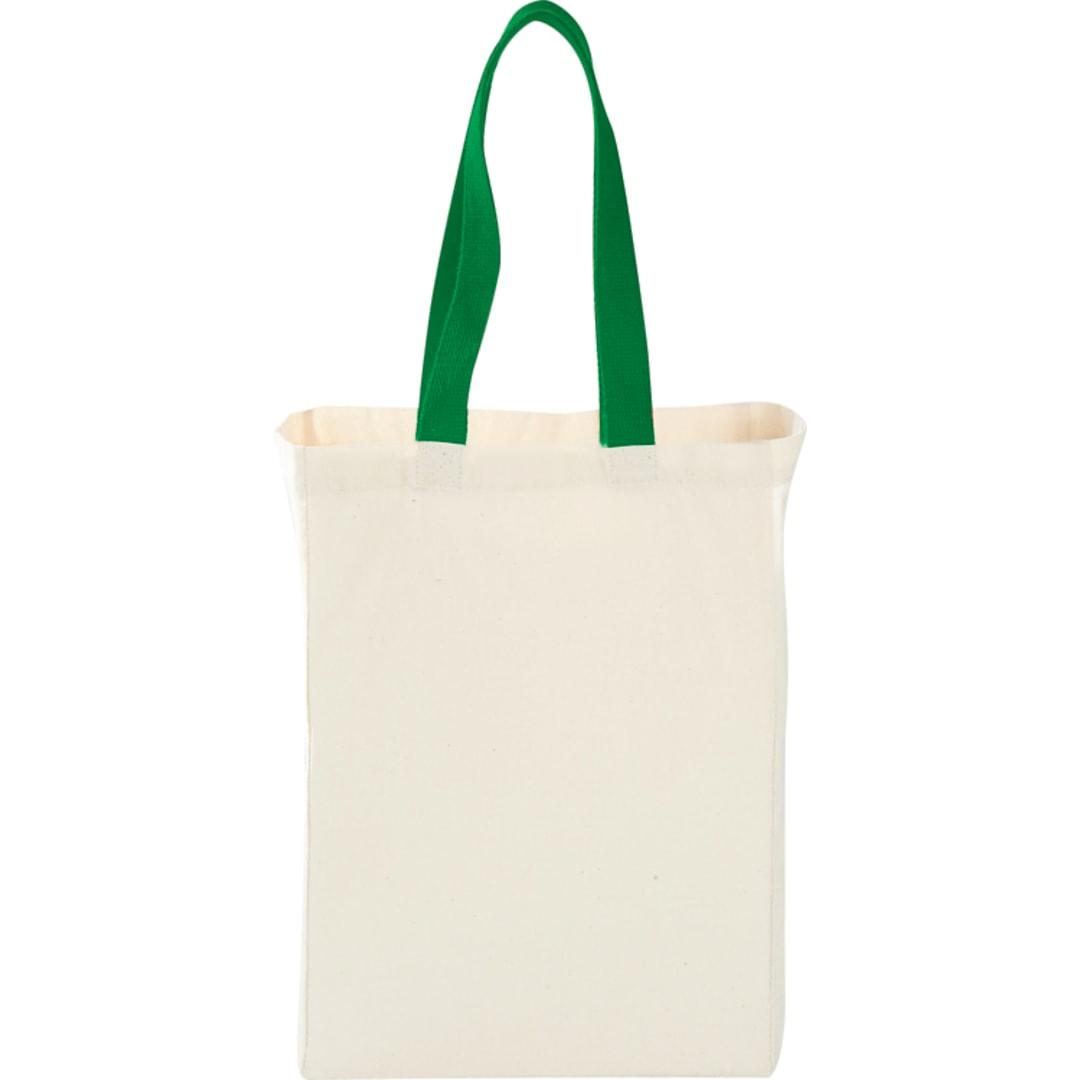 Nebraska 5oz cotton canvas grocery tote Green miniatura 5