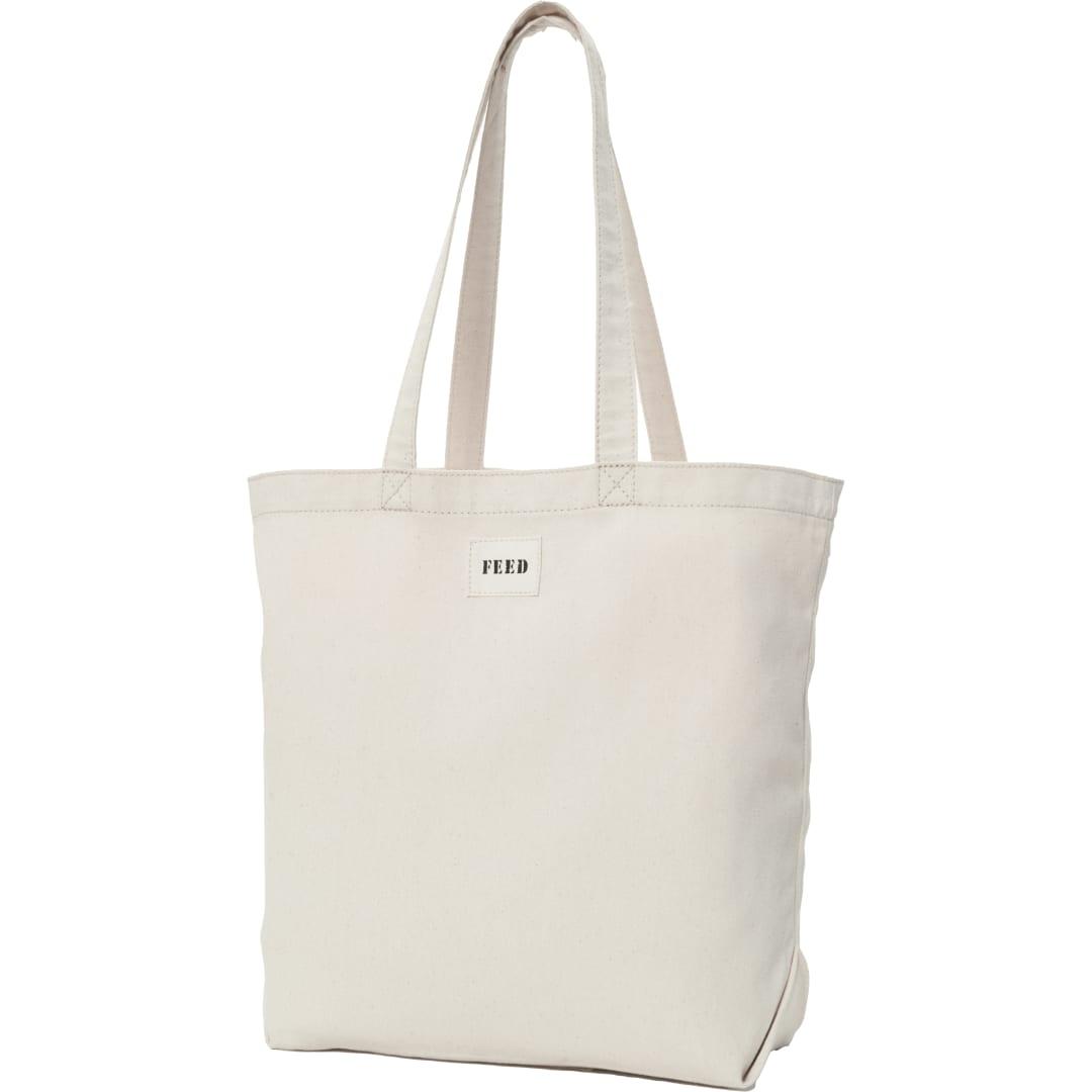 Feed organic cotton shopper tote Natural miniatura 5