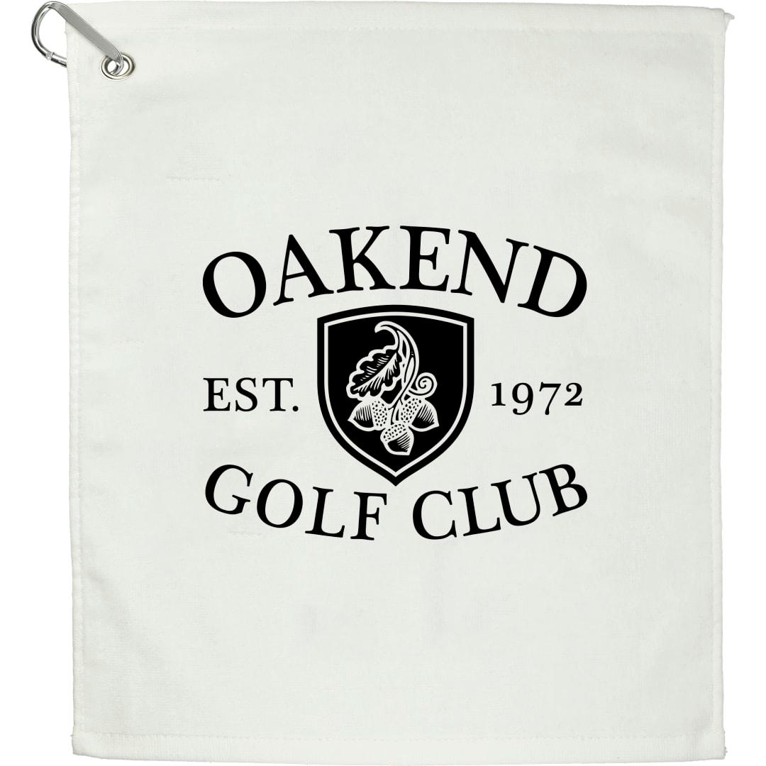 1.3 Lb./doz. 18x15in terry golf towel Black miniatura 7
