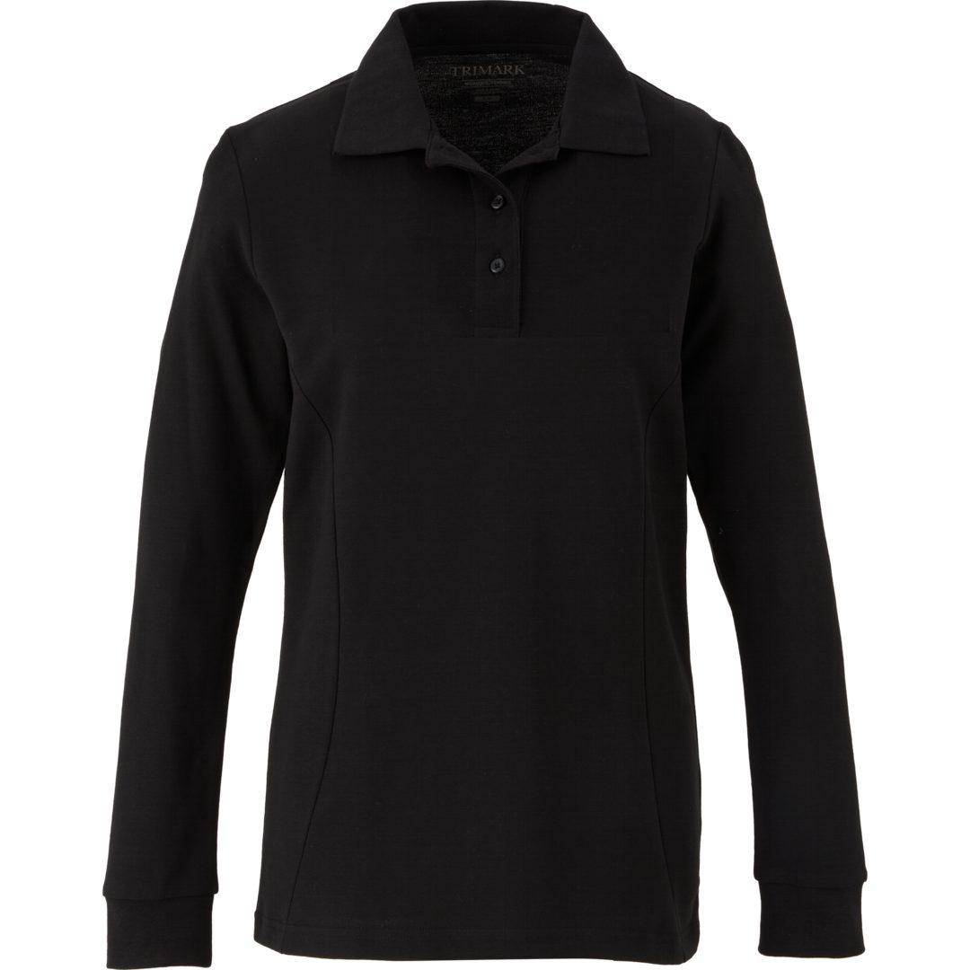 Palo long sleeve 100% cotton pique polo - womens Navy Blue miniatura 17