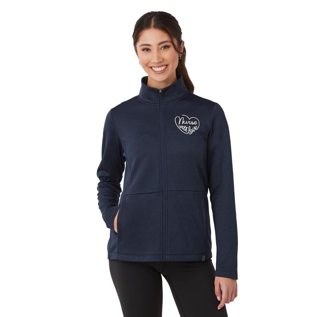 Merritt eco knit full zip - womens Navy Blue miniatura 11