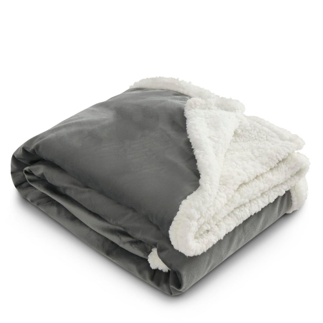 Field & co. 100% recycled pet sherpa blanket Grey miniatura 18