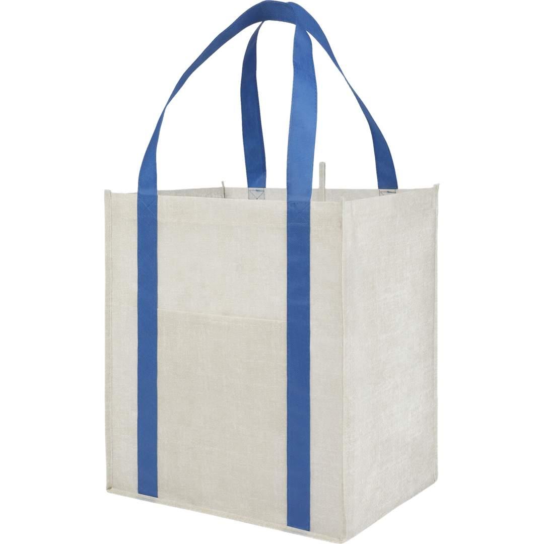 Neptune recycled non-woven grocery tote Black miniatura 16