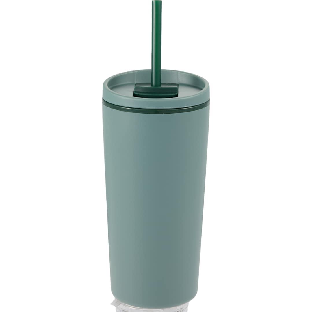 Santino recycled tumbler w/ dual function lid 16oz Black miniatura 43