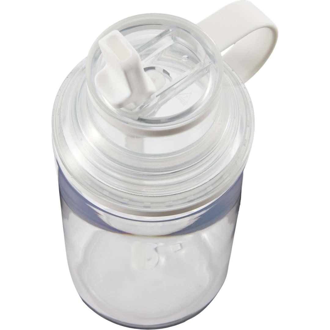 Zach recycled rpet sports bottle w/ straw 22oz Clear thumbnail 3