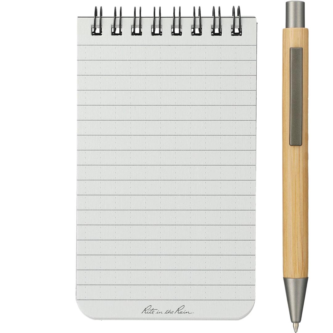 3 X 5 rite in the rain top spiral notebook Black miniatura 6