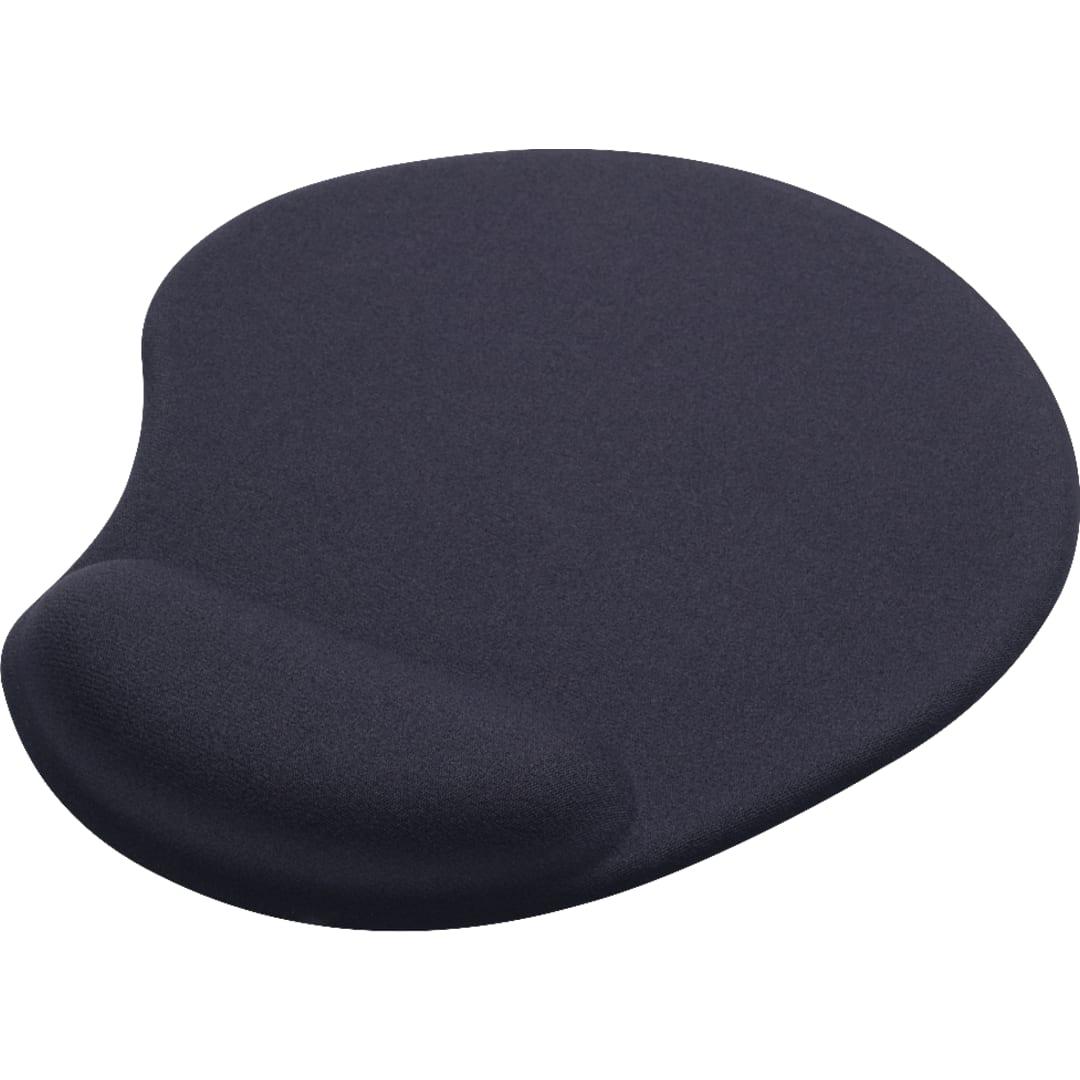 Solid jersey gel mouse pad / wrist rest Black miniatura 3
