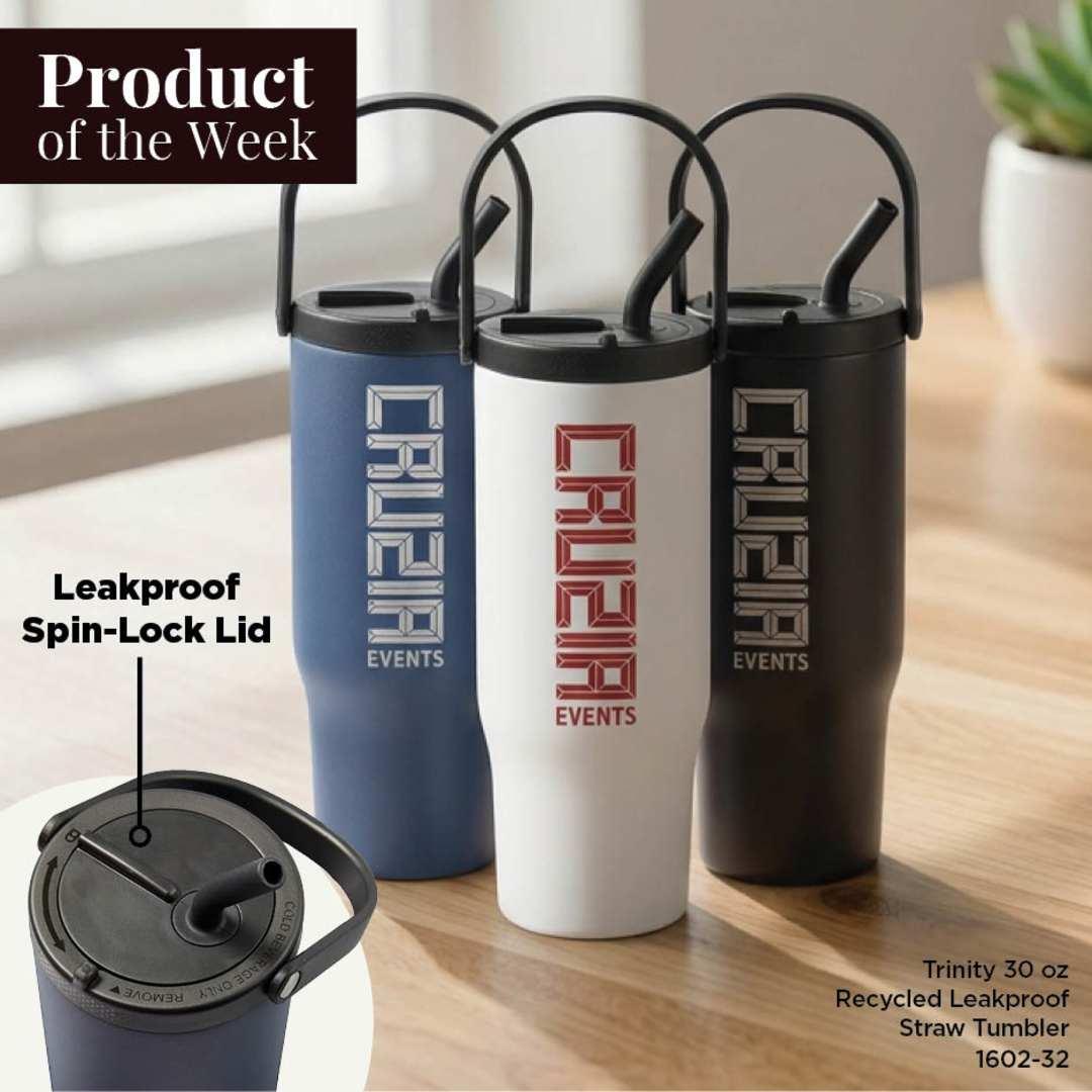 Trinity recycled straw leak proof tumbler 30oz Black miniatura 3