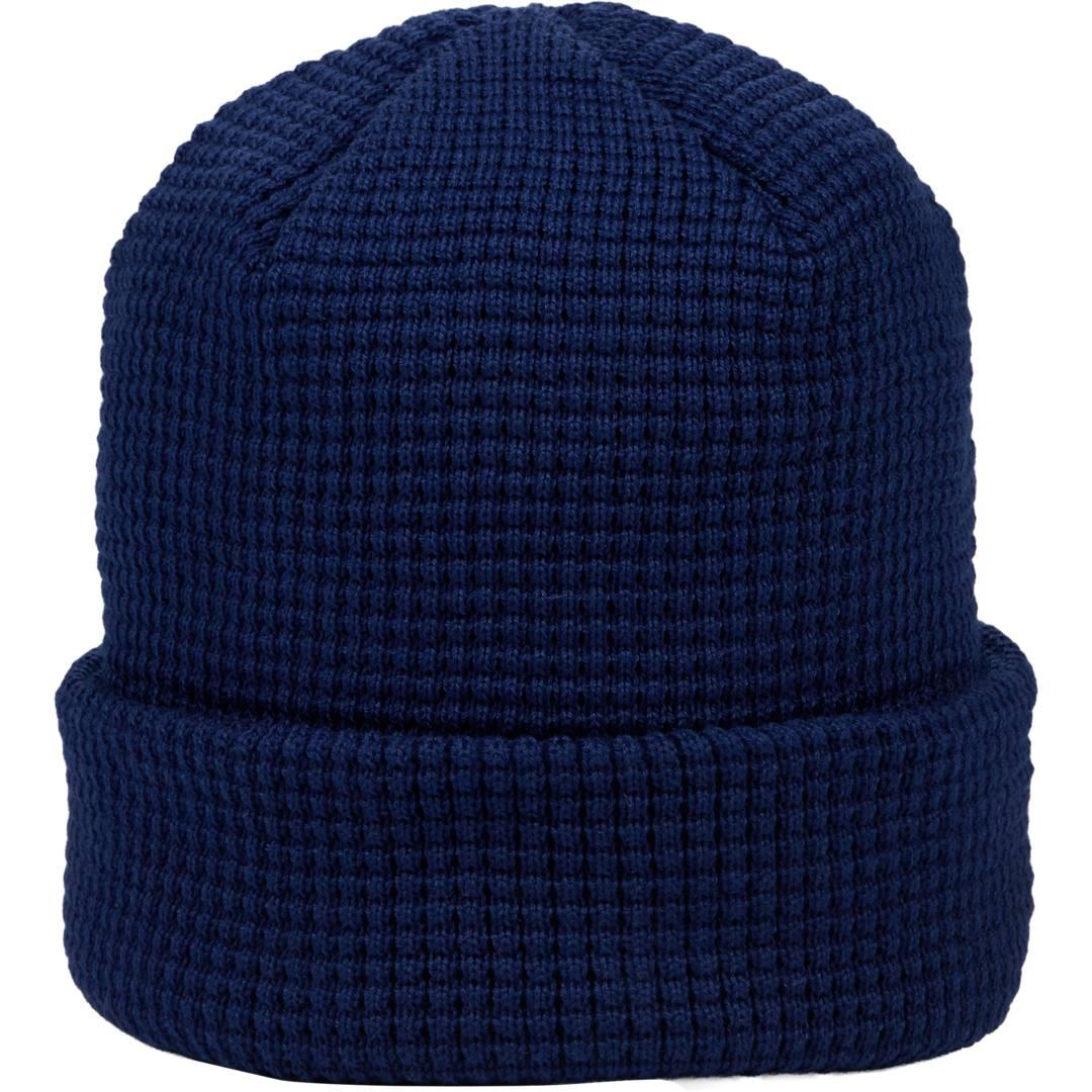 Recycled waffle beanie - unisex Blue miniatura 4