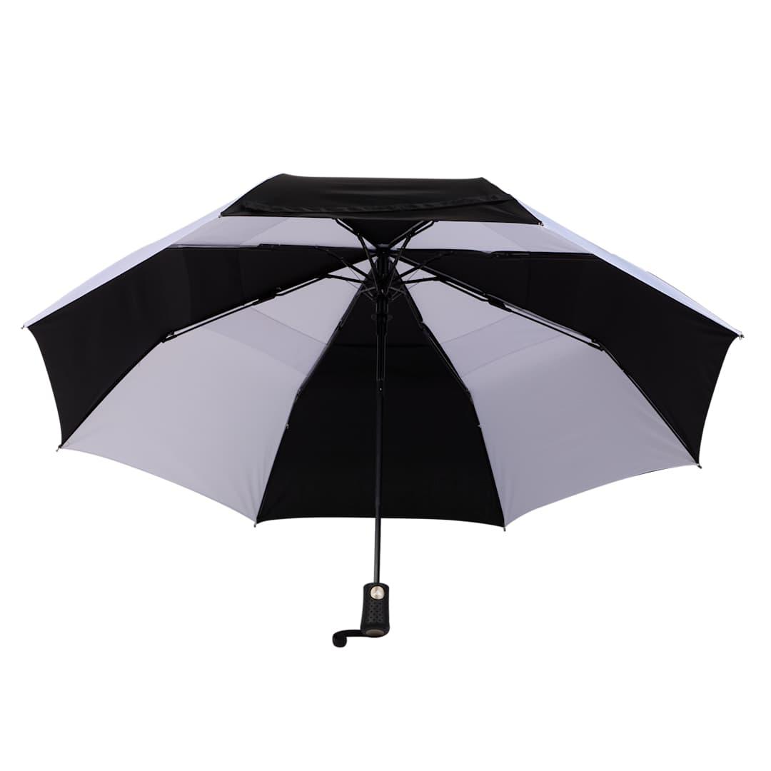 46 Recycled auto open umbrella Black miniatura 17