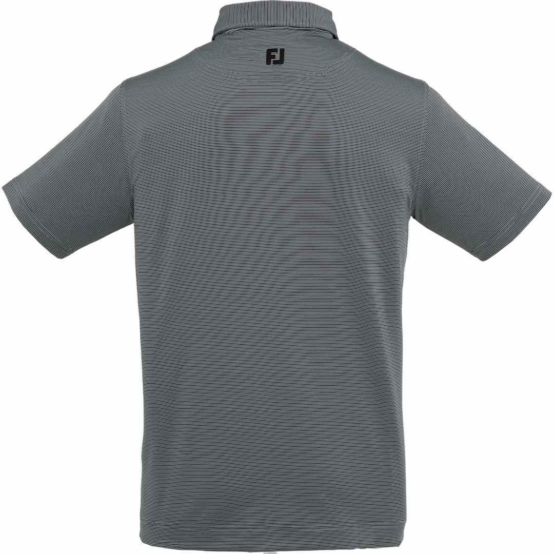Footjoy mens microfeeder stripe polo Royal miniatura 19