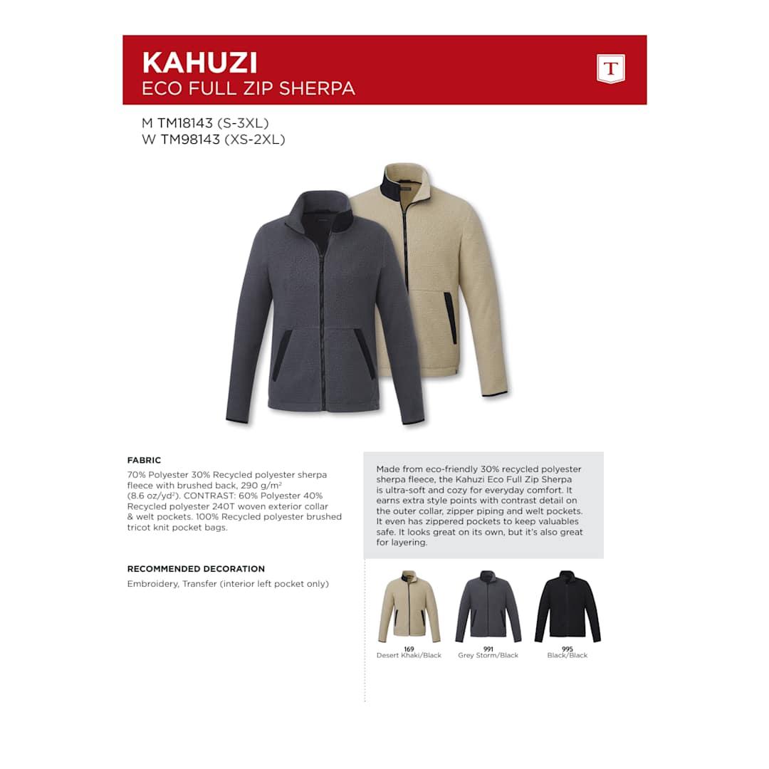Womens kahuzi eco full zip sherpa Khaki miniatura 23