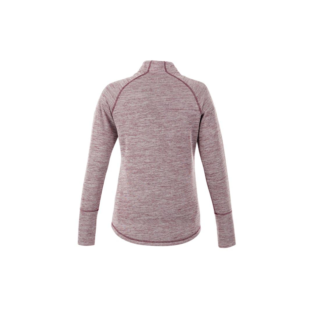 Womens crane knit half zip Blue front