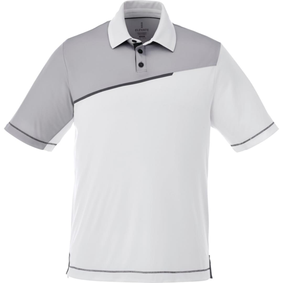 Mens prater short sleeve polo Grey miniatura 7