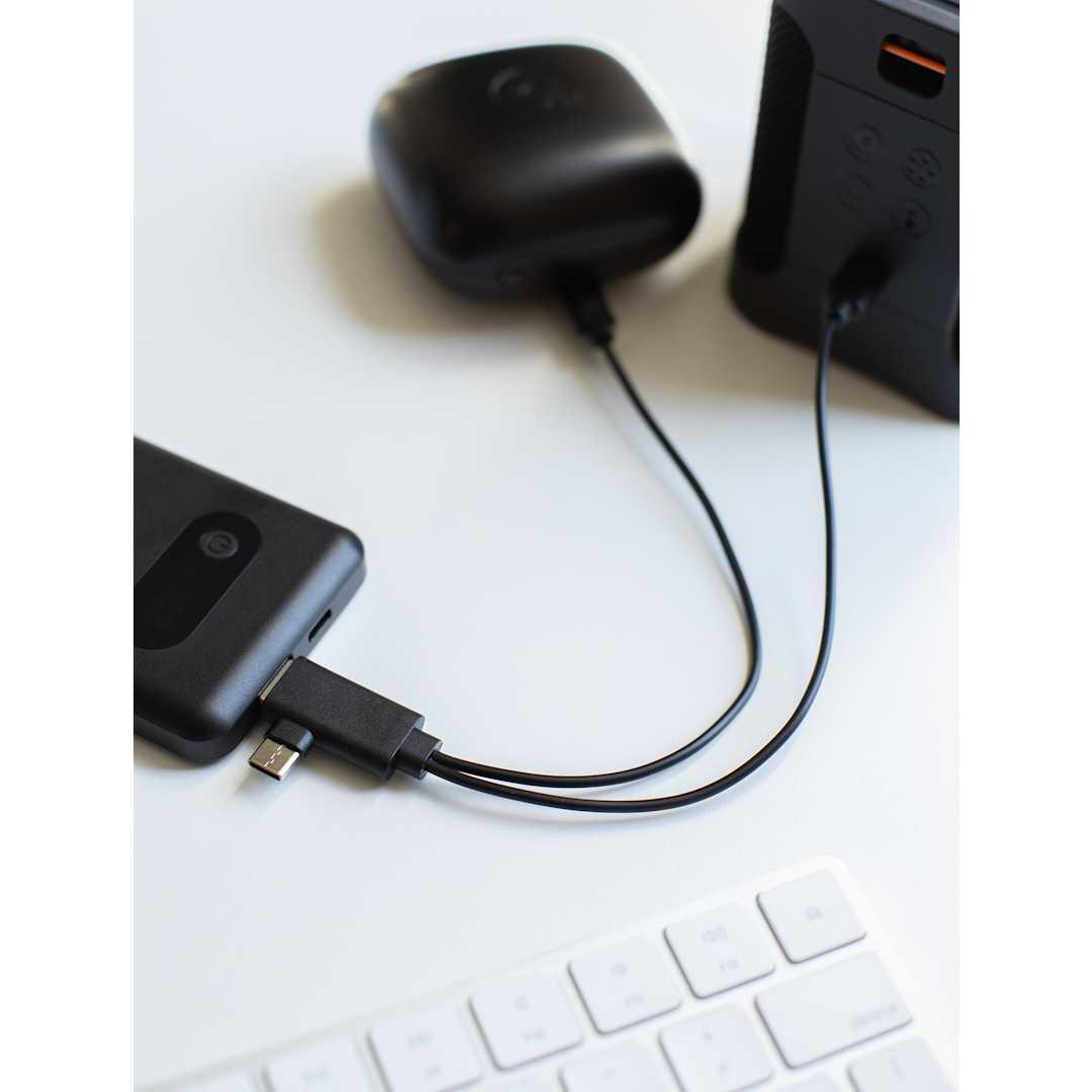5-In-1 recycled charging cable Black miniatura 9