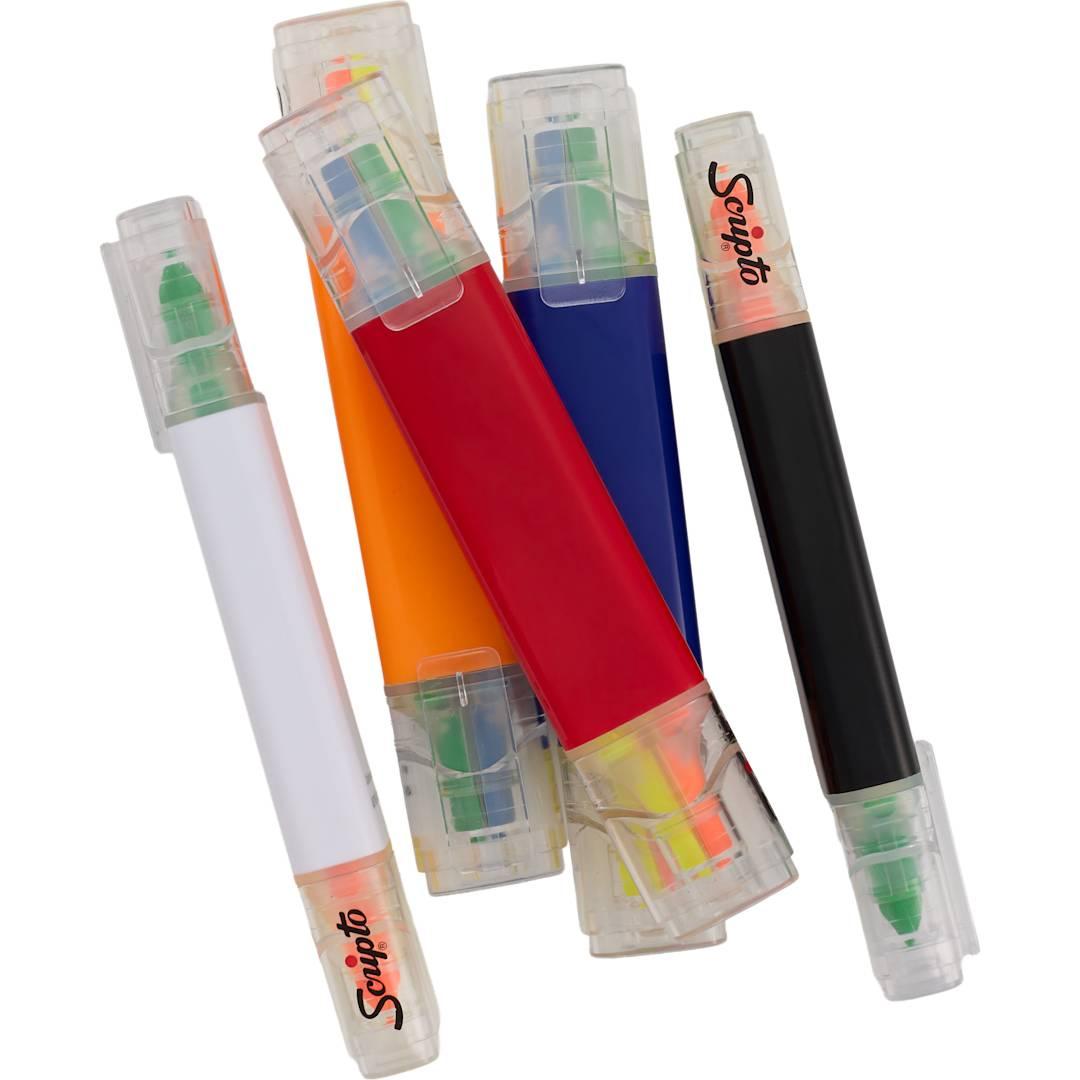 Scripto® quad highlighter Black front