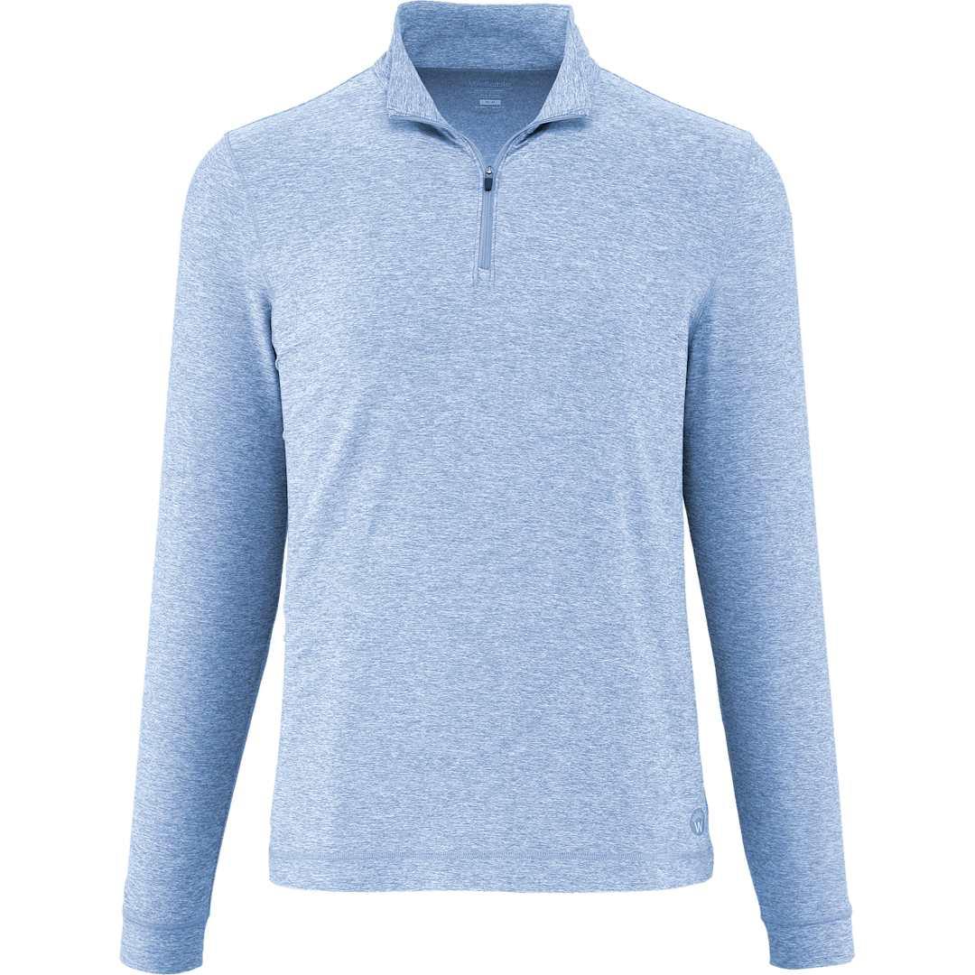 Wellable mens knit 1/4 zip Dark Gray miniatura 3