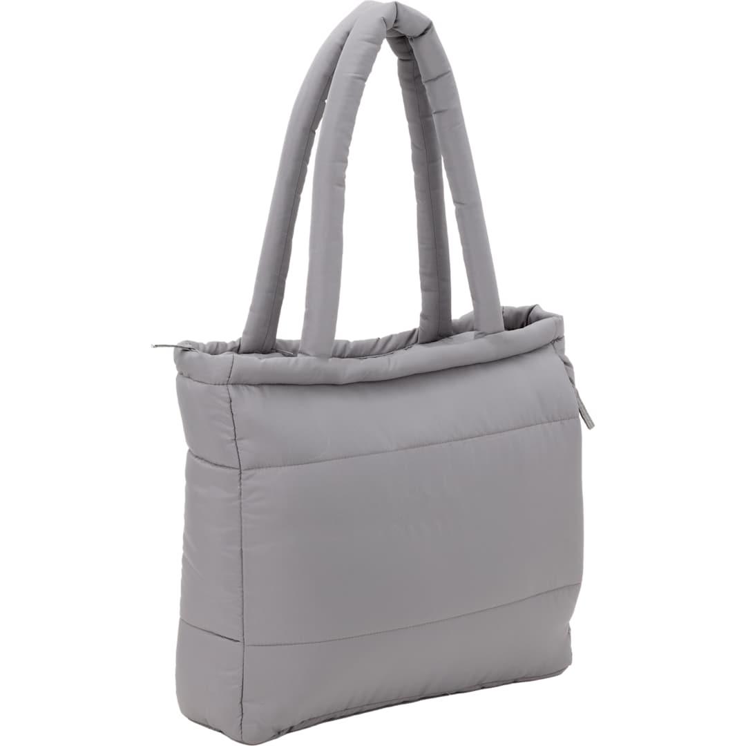 Puffer recycled 15 laptop tote Brown miniatura 8