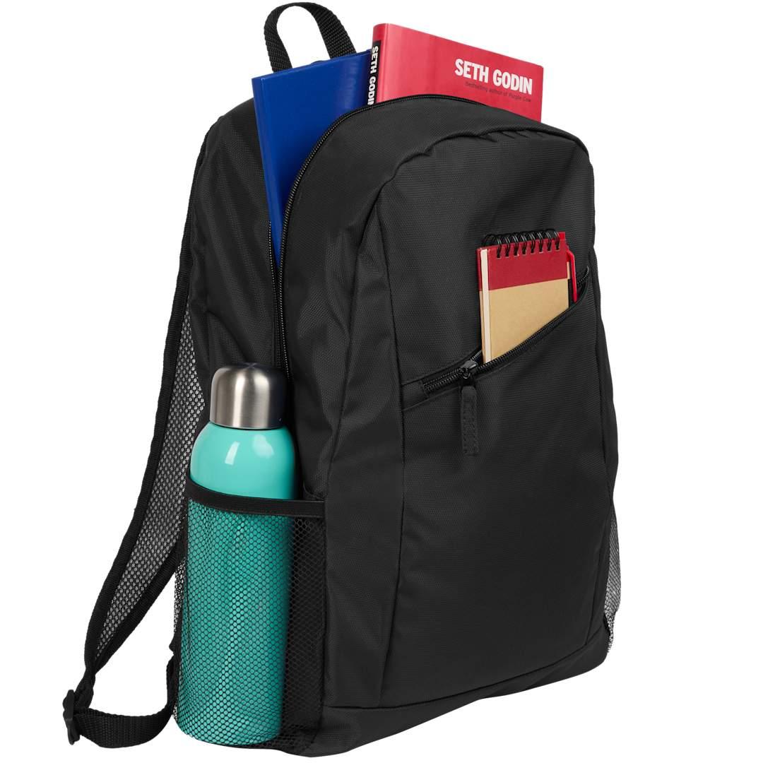 Packable recycled backpack Black miniatura 4