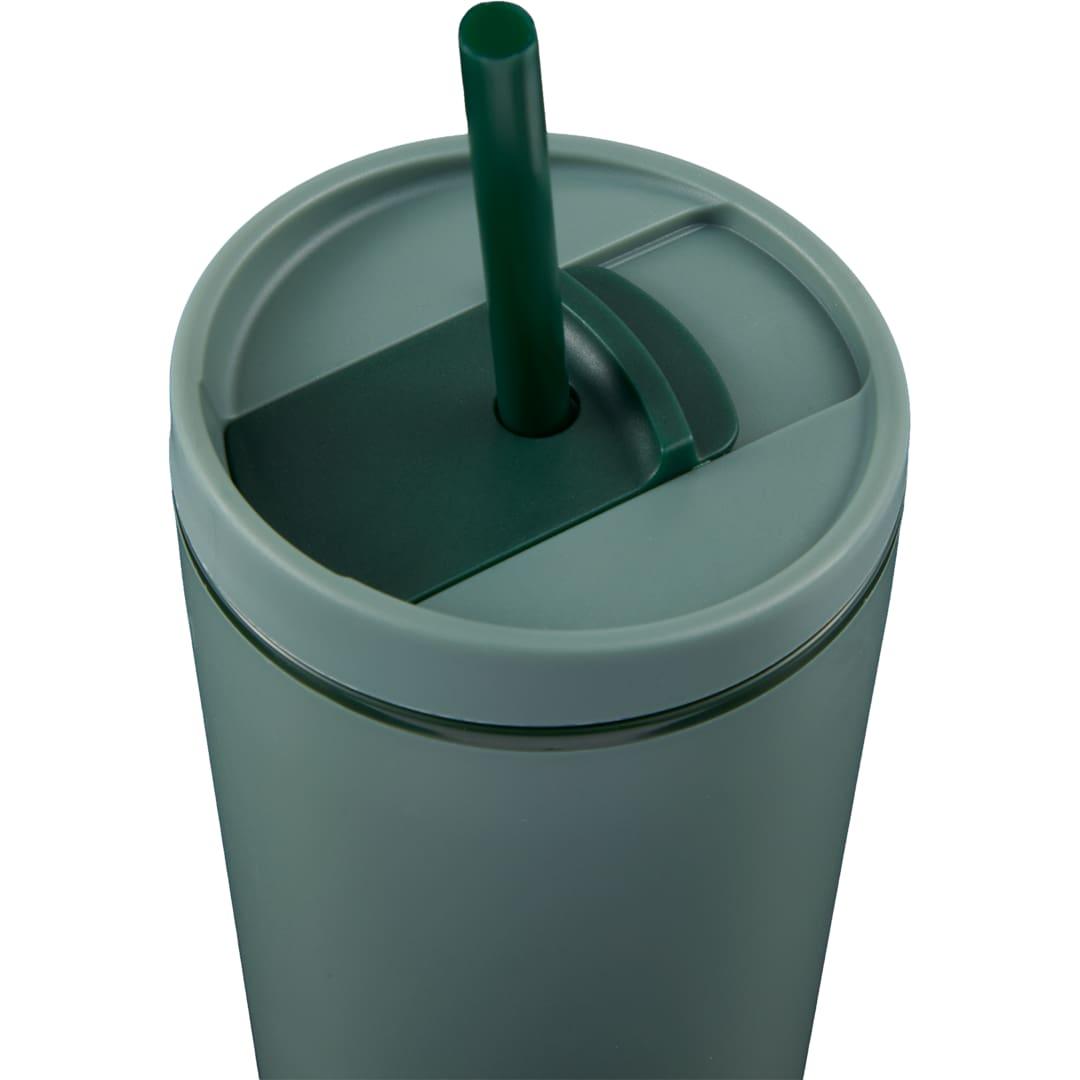 Santino recycled tumbler w/ dual function lid 16oz Black miniatura 45