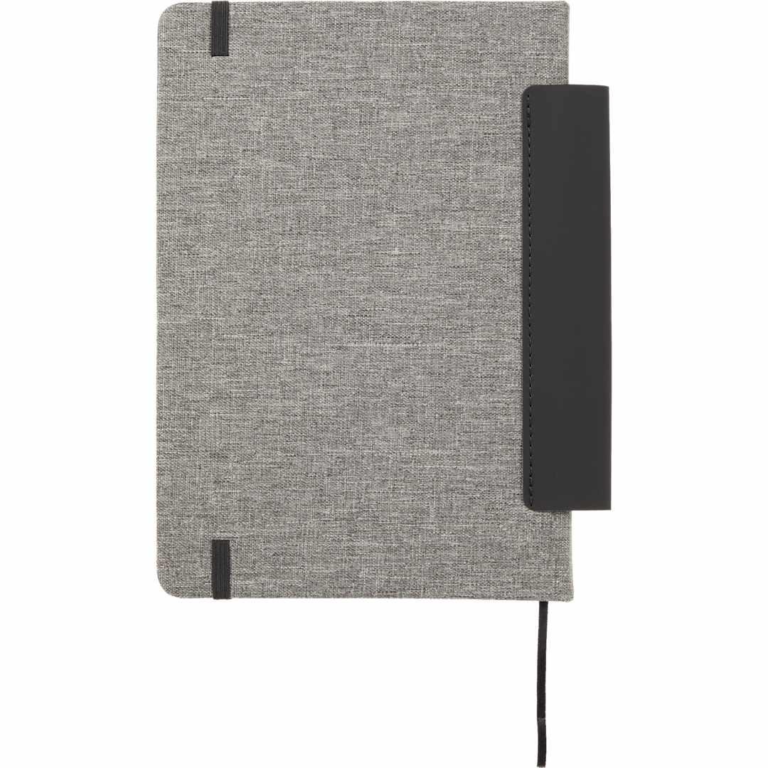 5.5 X 8.5 fsc® recycled viper rpet bound noteboo Black miniatura 4