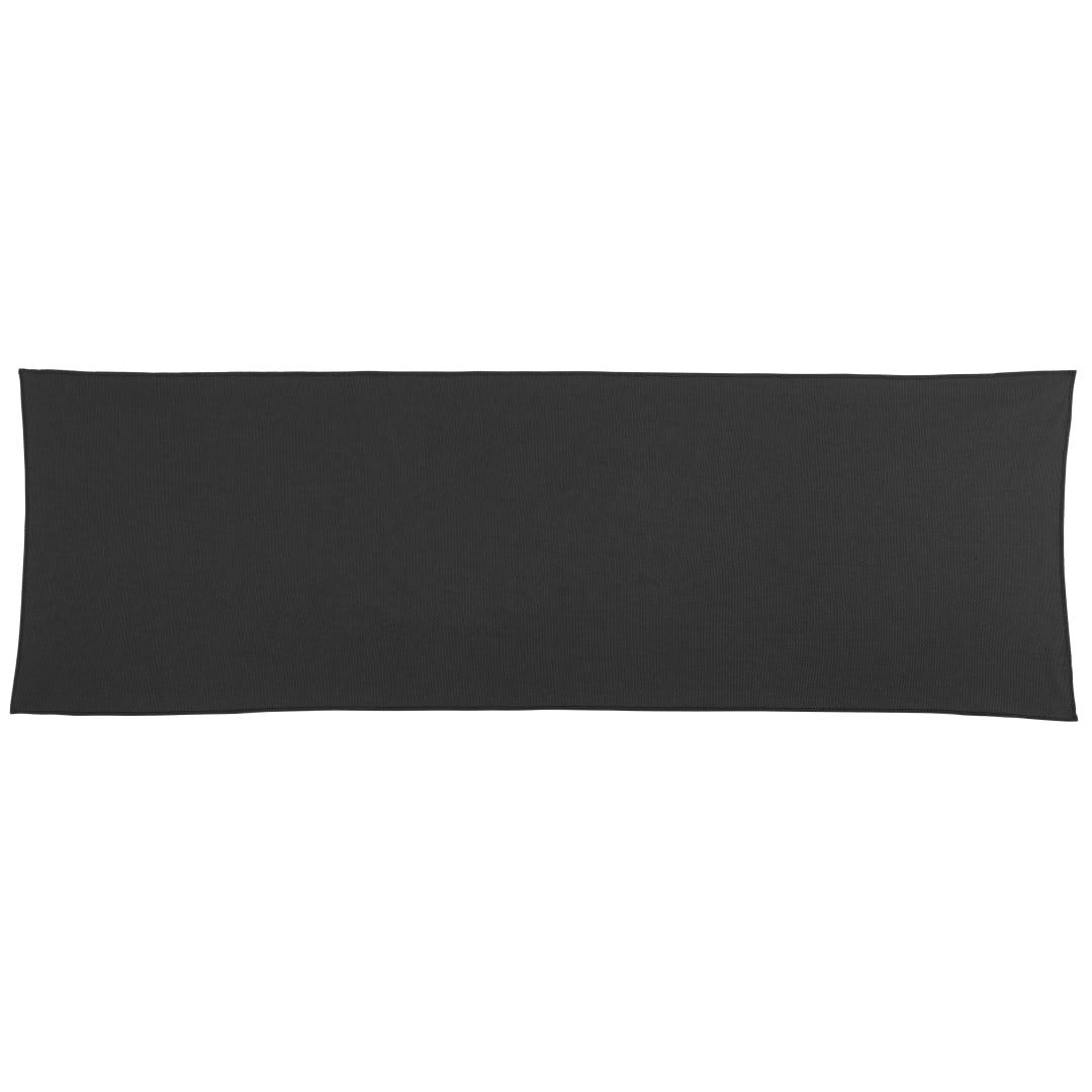 Recycled pet eco cooling fitness towel Black front