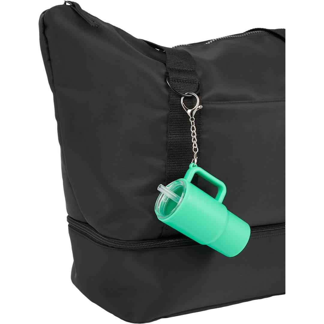 Shot glass tumbler w/ keychain 4oz Black miniatura 32
