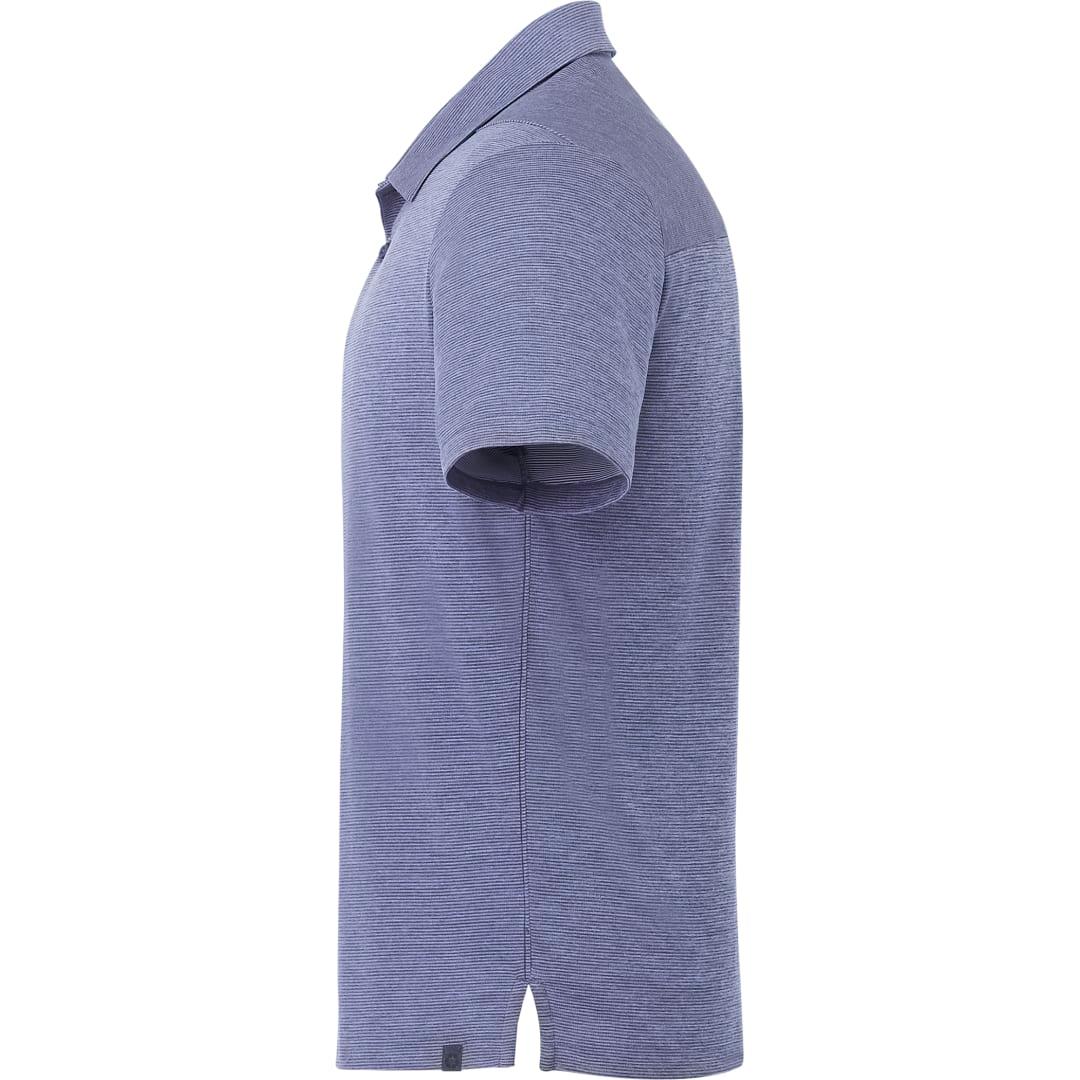 Mens dege eco ss polo Blue miniatura 5