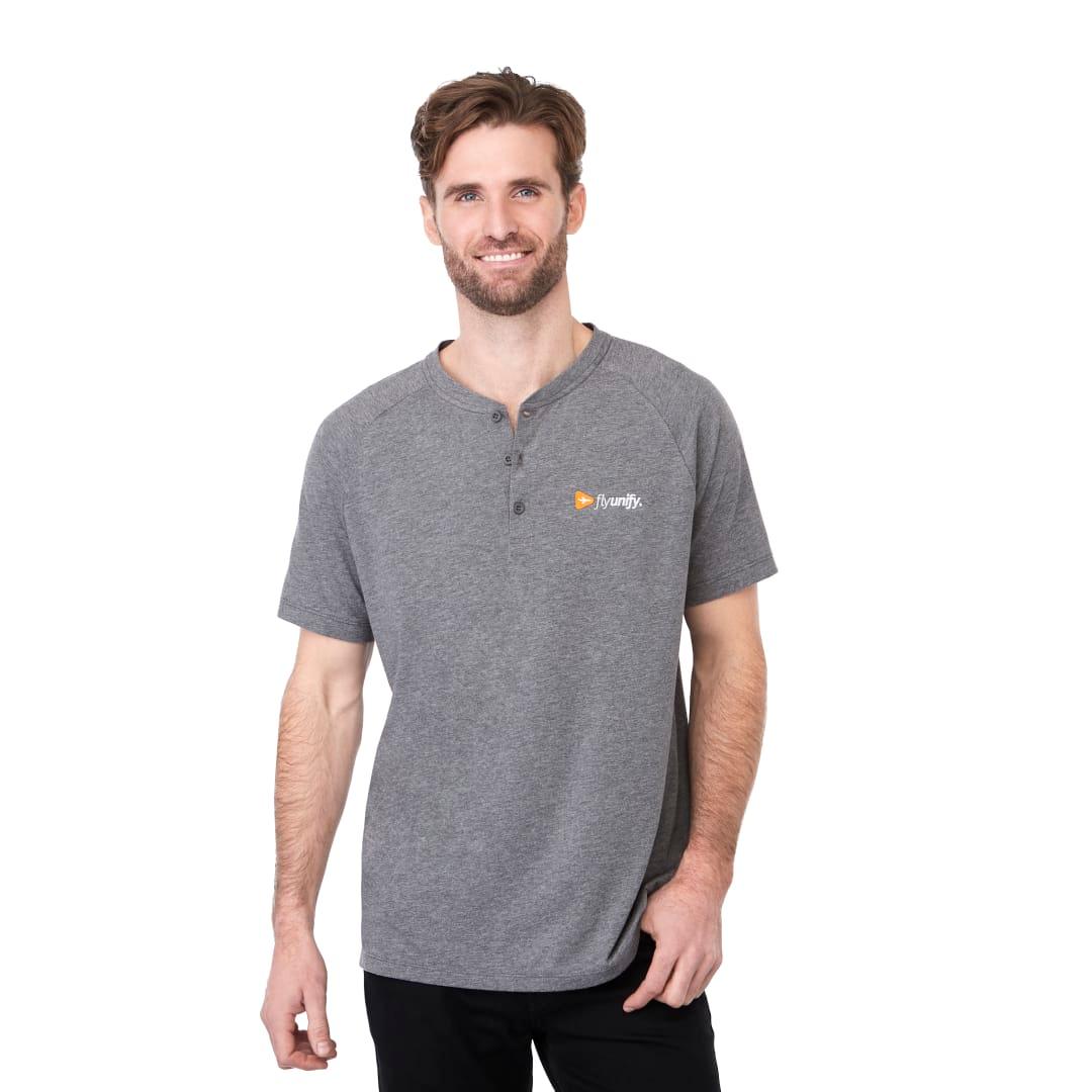Mens somoto eco short sleeve henley Navy Blue miniatura 13