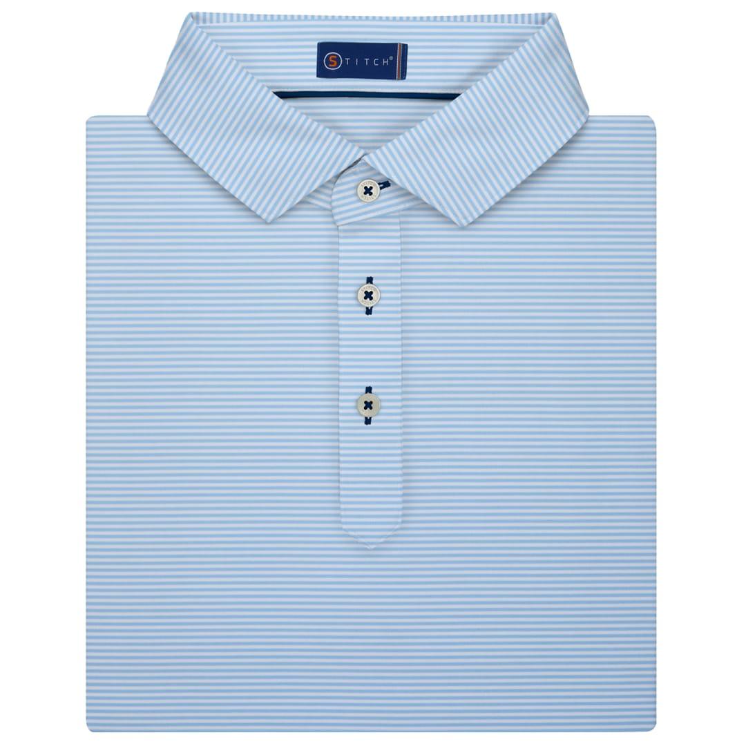 Stitch® atlantic stripe polo shirt - mens Blue miniatura 5
