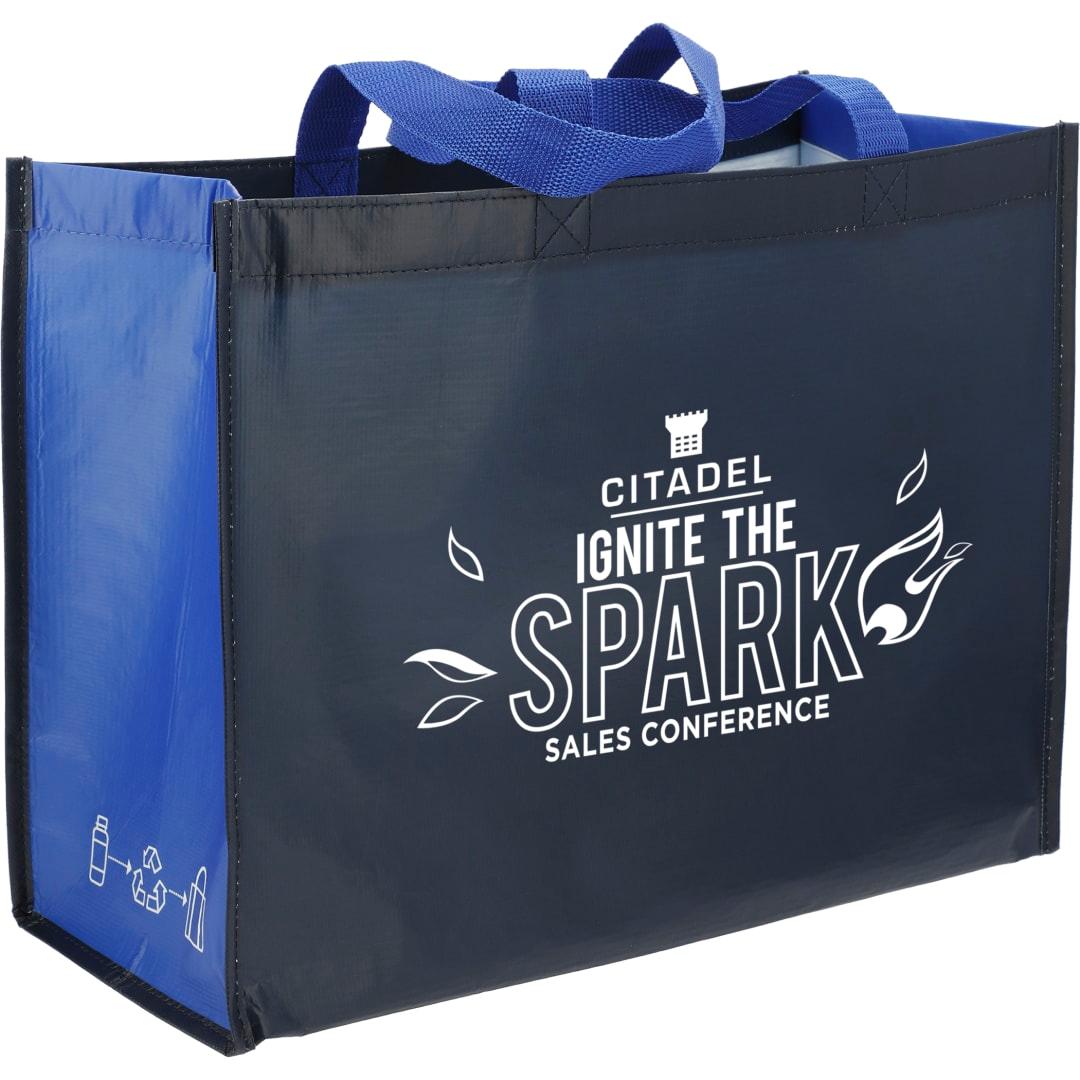 Rpet laminated matte shopper tote Black miniatura 17