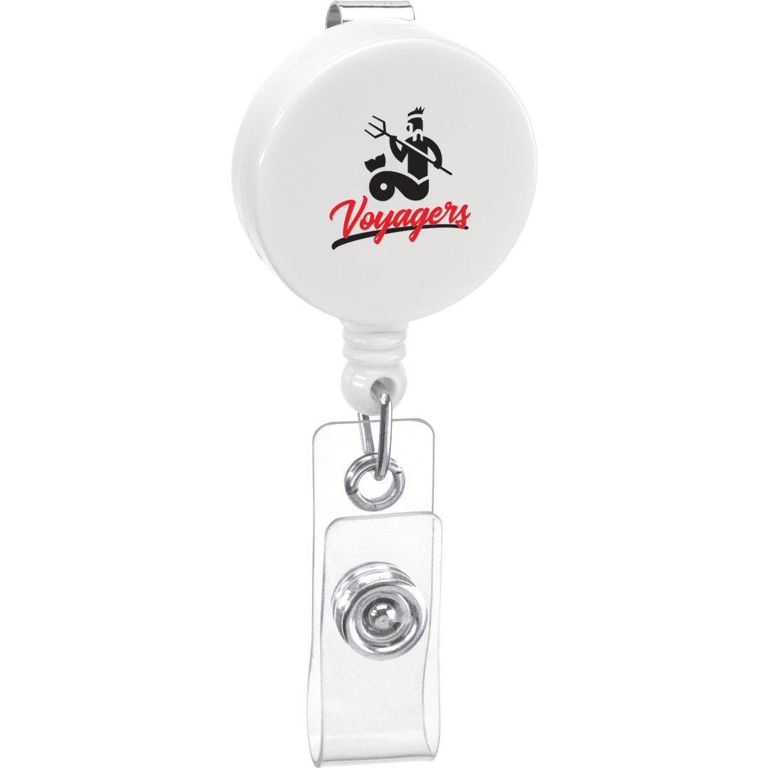 Round badge holder White miniatura 8