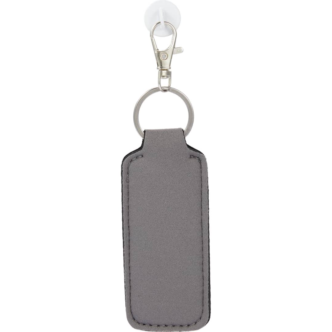 Bottle charm w/ neoprene chapstick holder Black miniatura 15