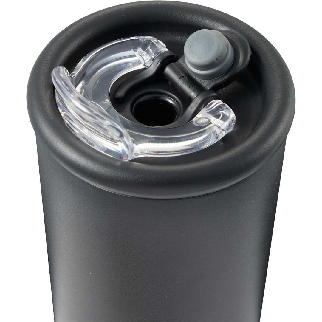 Kyser recycled vacuum tumbler w/ straw 20oz Black miniatura 12