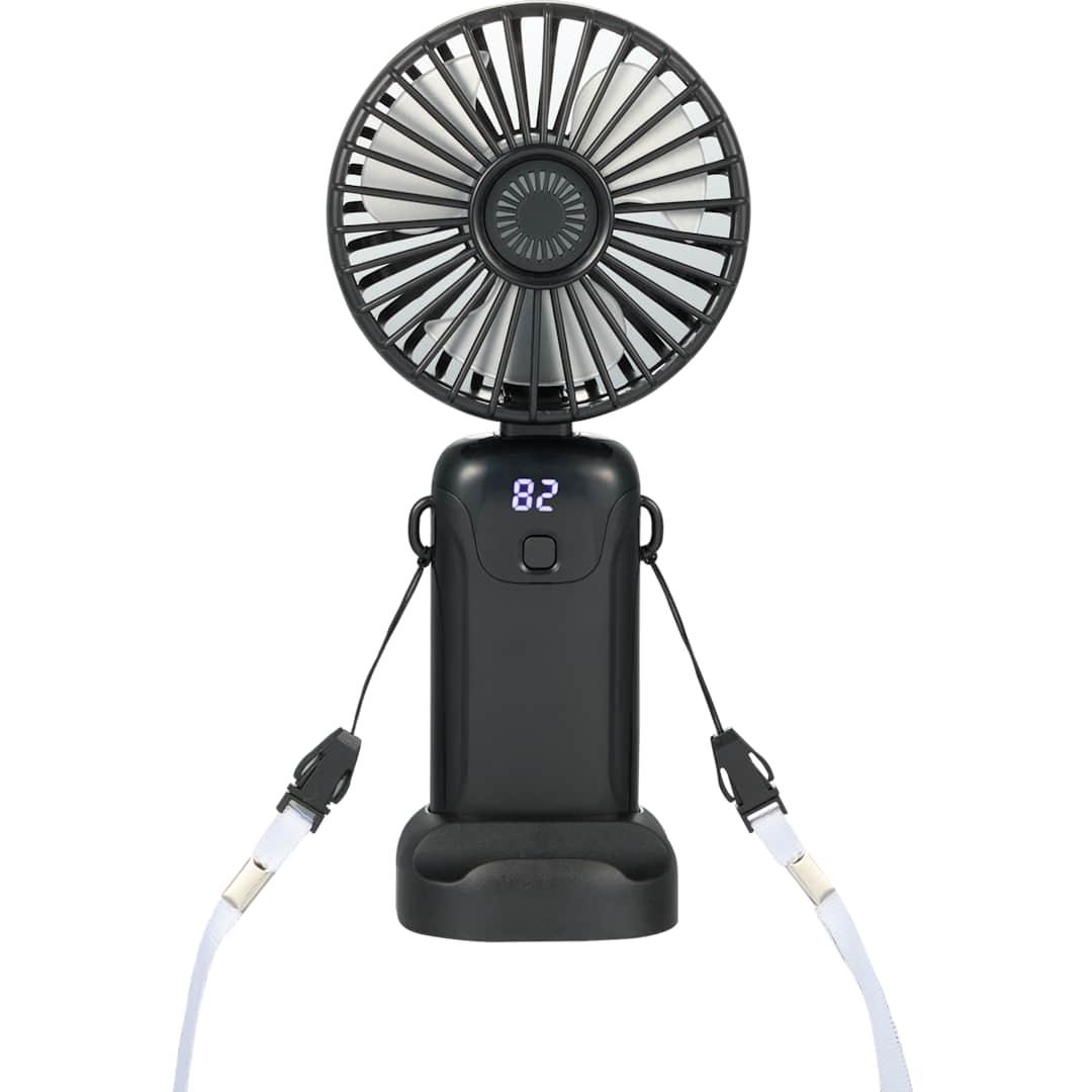 Rechargeable 100% rabs personal led fan Black thumbnail 9