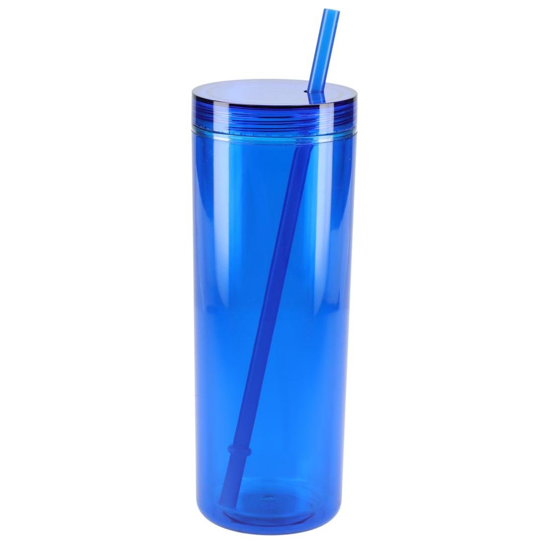 Chroma recycled acrylic straw tumbler 16oz Black miniatura 13