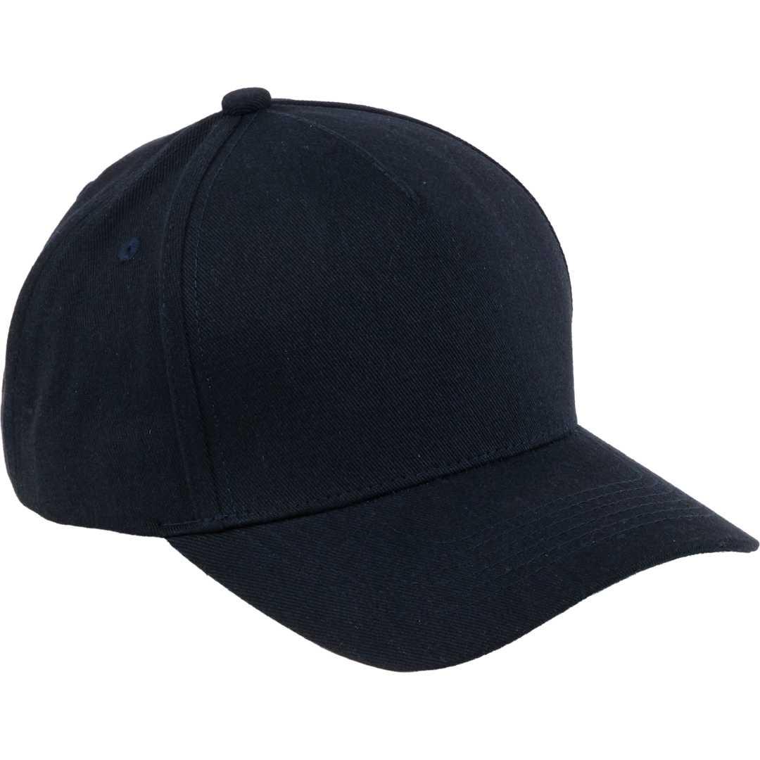 Recycled cotton twill 5 panel ballcap - unisex Black miniatura 8