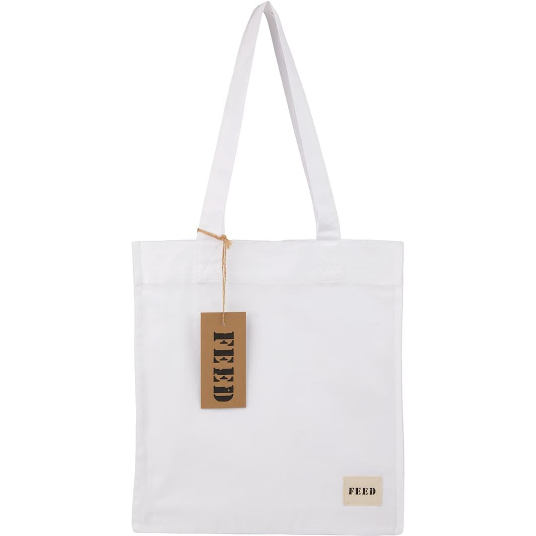 Feed organic cotton book tote Black miniatura 18