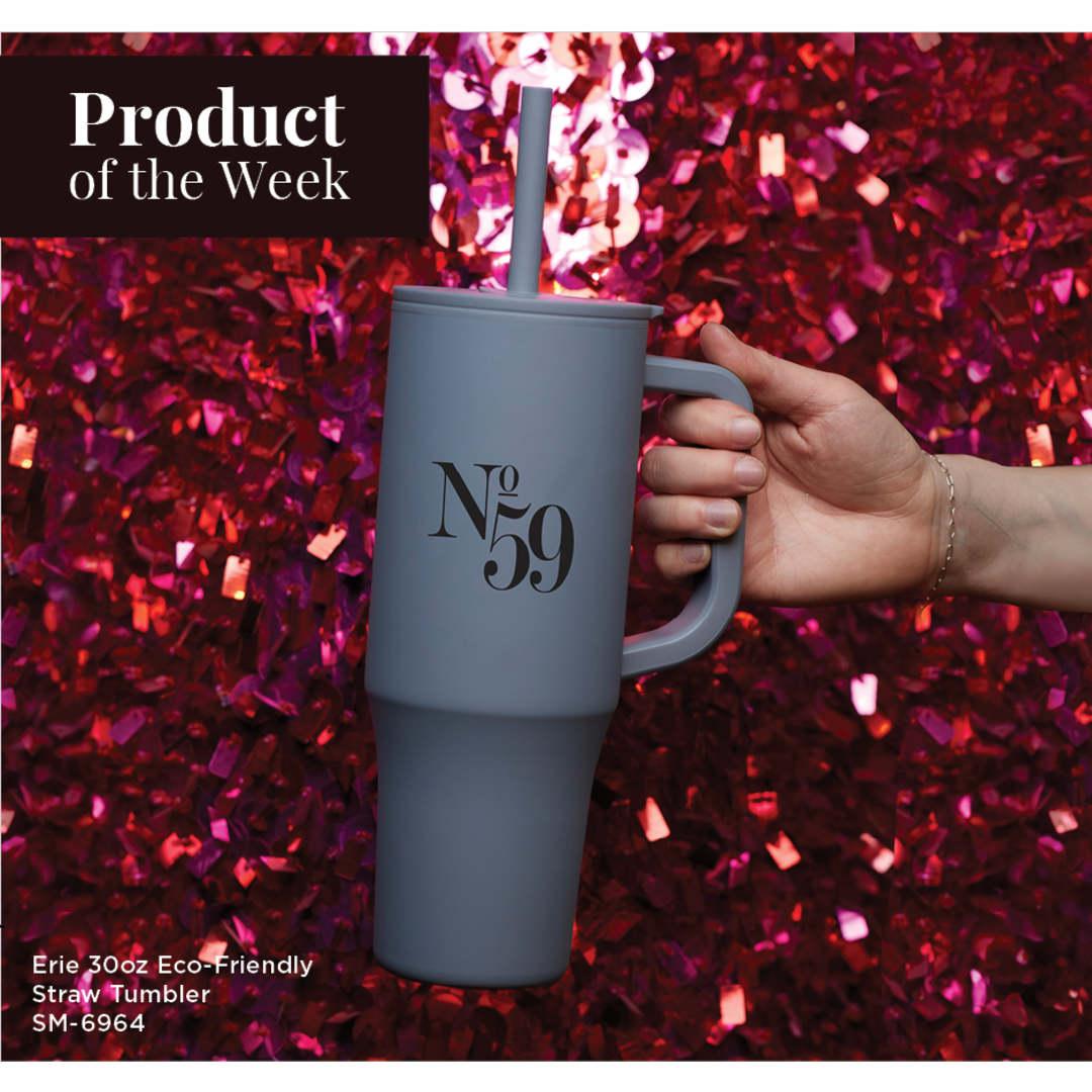 Erie 30oz straw mug Grey miniatura 3