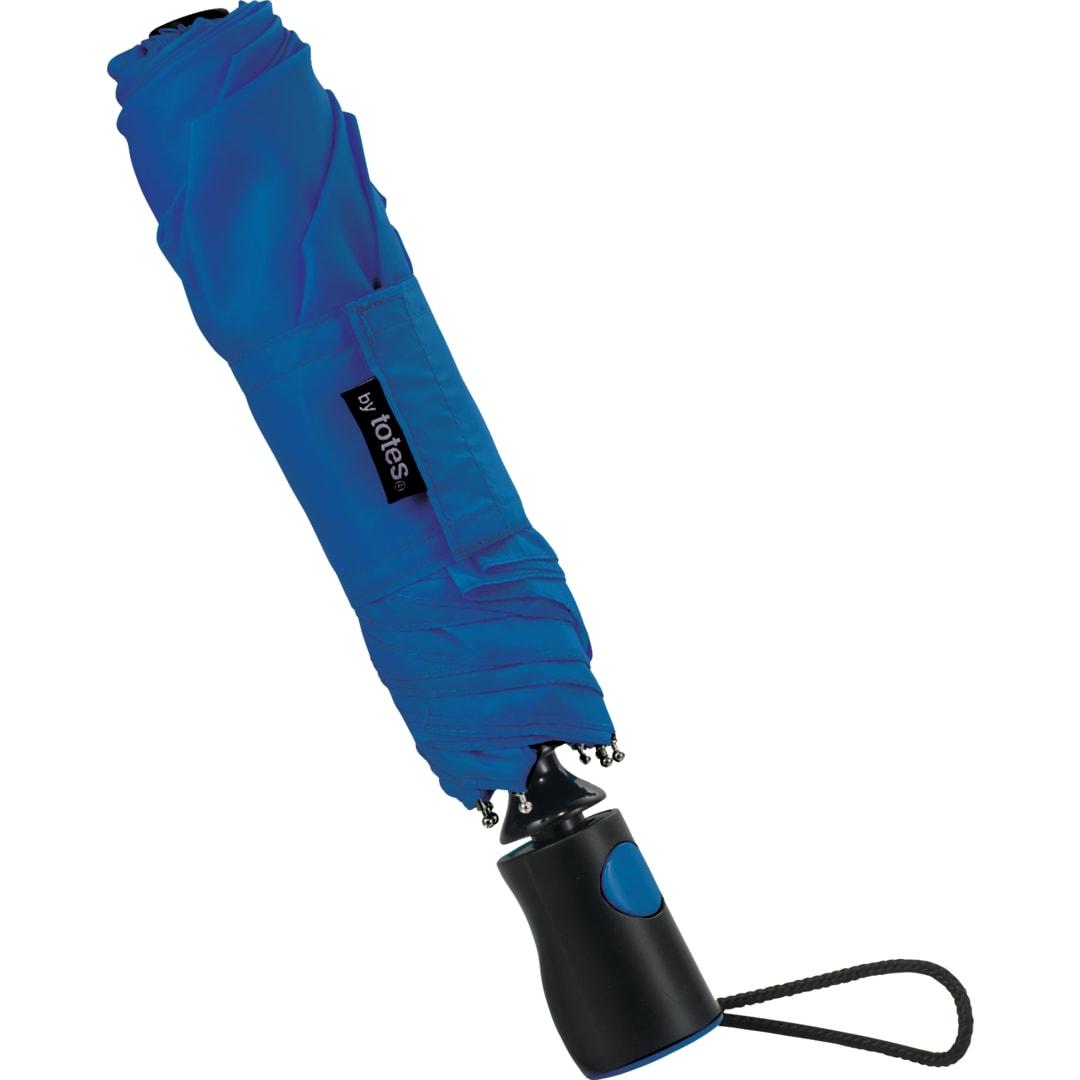 42 Totes® 3 section auto open umbrella Black miniatura 6