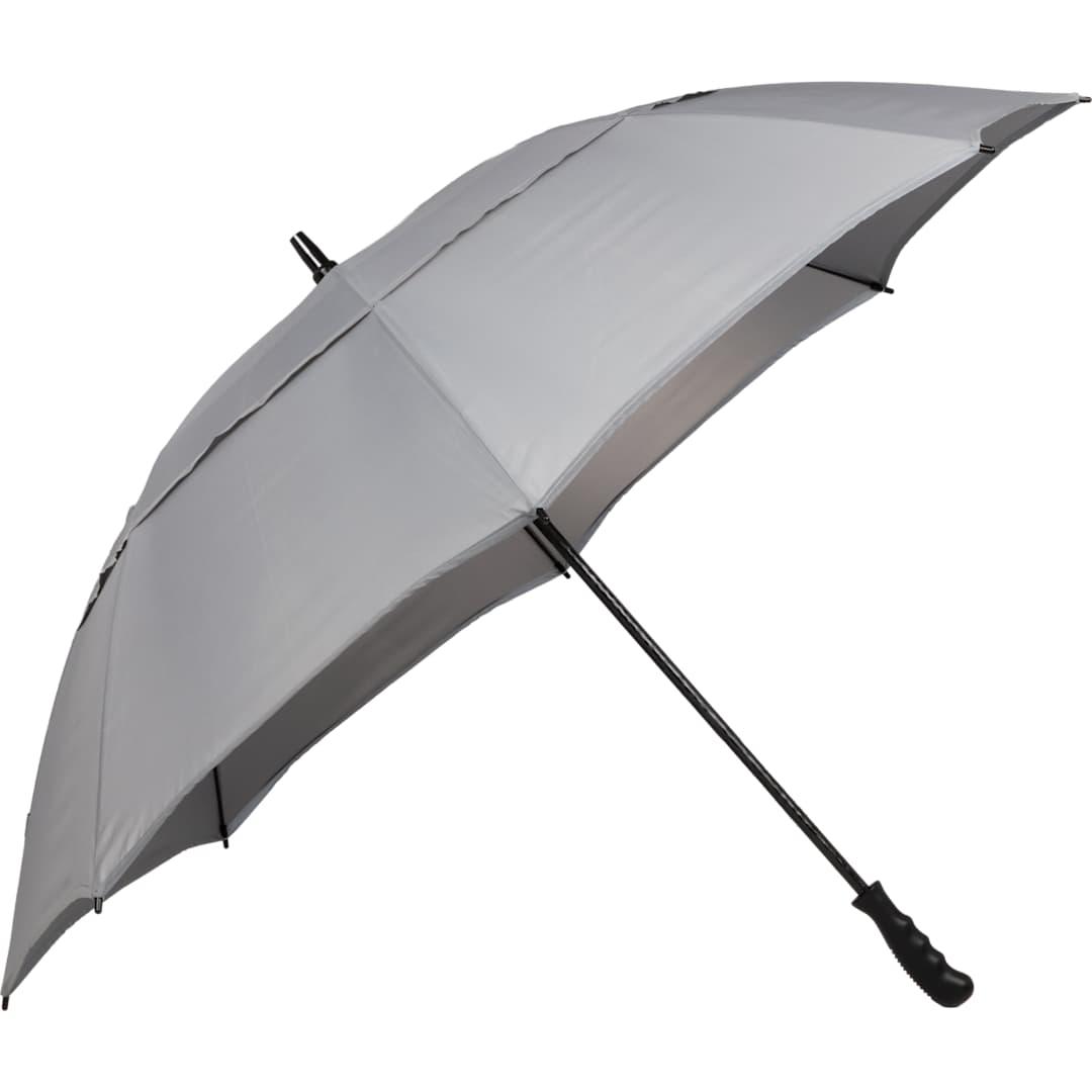 62 Rpet golf umbrella w/ reflective trim Black miniatura 14
