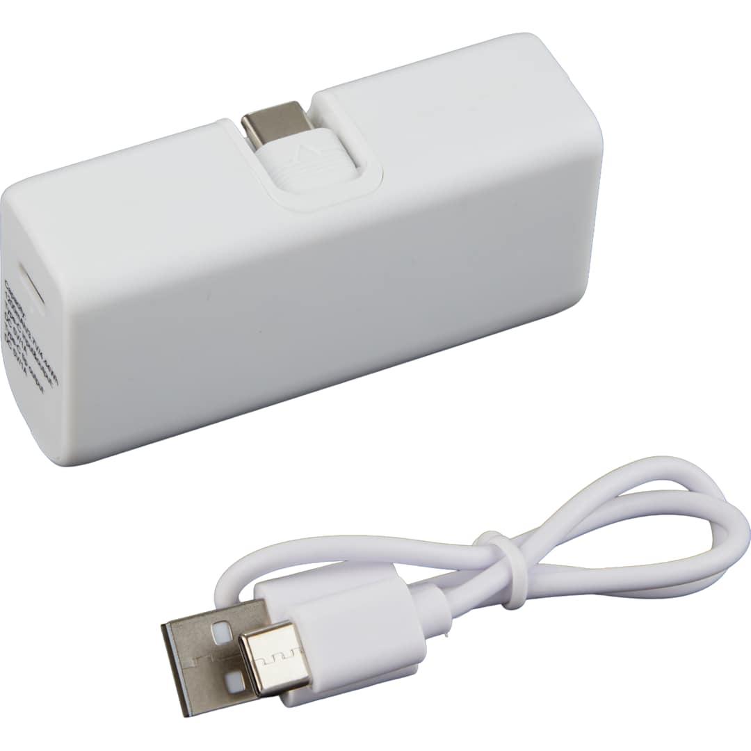 Stay powered 1200 mah power bank with type-c tip White miniatura 16